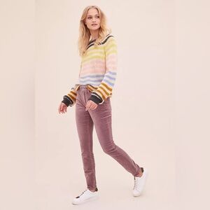 Pilcro Ultra High-Rise Velvet Skinny Jeans